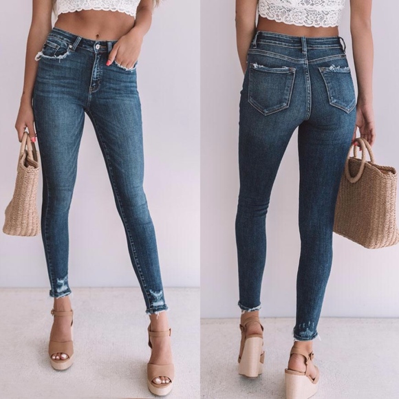 Denim - VICKIE distressed skinny Jeans   